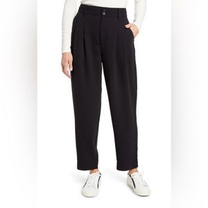 Madewell Black Pleated Trousers